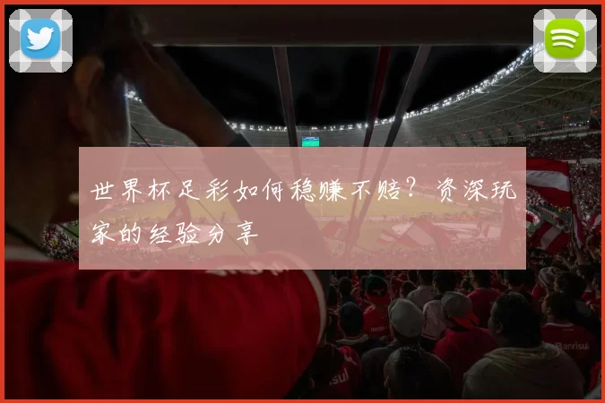 世界杯足彩如何稳赚不赔？资深玩家的经验分享